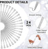 Hushee 24 Pcs Heart Shaped Pens Glitter Retractable Metal Ballpoint with Black Ink Wedding Diamond Crystal Pens Bridal Shower Pens for Wedding Off...