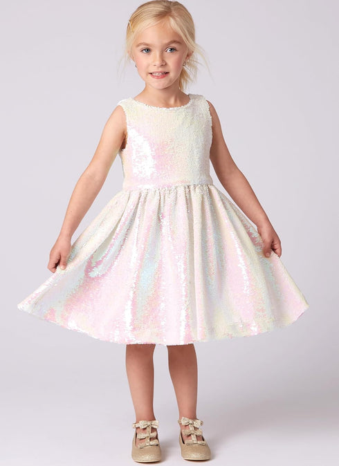 New Look Easy Children's Sleeveless Dress Sewing Pattern Kit, Design Code N6763, Sizes 3-4-5-6-7-8, Multicolor...