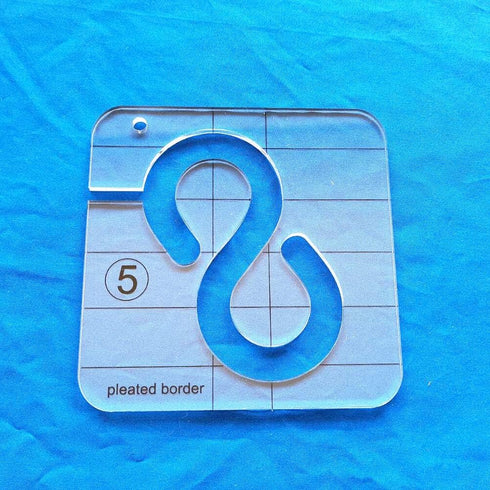 HONEYSEW Pleated Border Template for Quilting Fits Inside Free Motion Quilting Grip 5...
