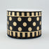 Dots & Stripes Wired Edge Ribbon - 2.5" x 10 yards (Black, Gold)...