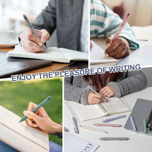 Linbsunne Gel Pens Black Ink Pens for Office 0.5mm Fine Point Pens Smooth Writing Retractable Work Pen (12-count)...