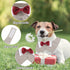Dog Tuxedo Collar with Bow Tie, 1 Pack Brown Dog Tuxedo Collar with Bowtie Soft Formal Pet Cats Necktie Collar for Dog Wedding Grooming Bows Birth...