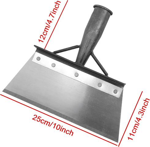 Multifunctional Cleaning Shovel, Square Flat Spade for Landscaping Outdoor Garden Tool Cleaning Weeding Shovel -10In (NO Handle)...