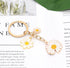 Keychains Charms for Women, Cute Daisy Bag Charm Flowers Key Chain Car Key Ring Pendant for Purse Handbag Bags Decor...