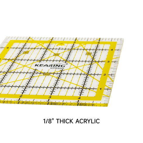 Patchwork Quilting Ruler, Non-Slip Acrylic Sewing Ruler for Cutting Fabric, Quilting Squares Ruler, 5 x 5 Inch…...