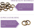Swpeet 60Pcs Heavy Duty 3/5 Inch - 16mm Bronze Multi-Purpose Metal O Ring Metal Rings for Hardware Bags Ring Hand DIY Accessories Keychains Belts ...