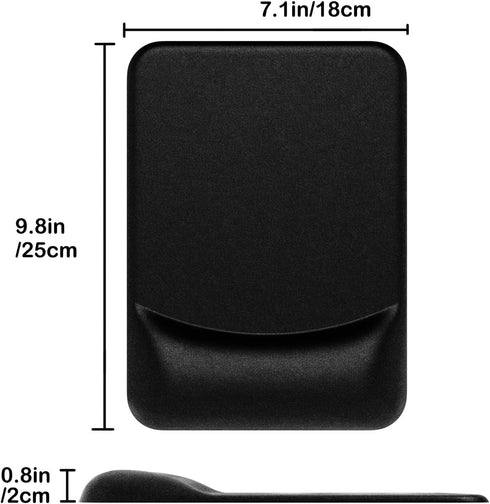 Audimi Ergonomic Mouse Pad with Gel Wrist Support, Comfortable Mousepad with Wrist Rest Smooth Surface and Non-Slip PU Base for Pain Relief, Lapto...