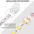 40 Pieces RGB LED Light Strip Connectors Unwired Gapless Solderless Adapter Terminal Extension Waterproof LED Light Adapter Transparent Led Strips...