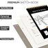 Stilip 5.5" x 8.5"Sketch Book,1-Pack 60-Sheets(80lb/120gsm),Top Spiral Bound Sketch Pad,Acid Free Art Sketchbook Artistic Drawing Pad for Beginner...