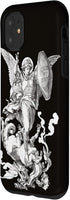 iPhone 11 Archangel Saint Michael Fighting the Dragon Catholic Case...