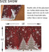 Christmas Tree with Snowflake Table Mats Placemats Set of 6 Winter Holiday Xmas Kitchen Mat Dining Place mat Heat-Resistant Easy Clean Happy New Y...