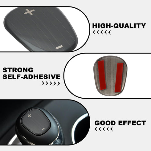 TOMALL Stainless Steel Car Gear Shift Knob Cover Compatible with Chevy Equinox 2018-2020 Shift Panel Trim Gear Lever Cover for Car Interior Car Ac...