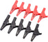 10Pcs 1000V 32A Heavy Duty Full Insulated Automotive Car Battery Alligator Clips Electrical Test Clips with 4mm Banana Jack Socket for Multimeter ...