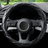 Soft Microfiber Leather Steering Wheel Cover, Universal 15 Inch for Women Girls, Fit Vehicles, Sedans, SUVs, Vans, Trucks - Black...