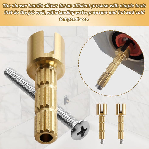 970-0770 Stem Adapter with Screw, for Faucet, Plumbing Equipment Replacement, Brass- 2 Pcs...