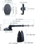 ?Military-Grade Stable Suction? Cell Phone Holder for Car,?Flexible Telescopic Arm? 360° Rotatable Stand Dashboard Windshield Cellphone Mount for ...