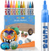 Funto Acrylic Paint Pens for Rock Painting, Fabric, Wood, Canvas, Metal, Ceramic, Glass, 12 Colors Paint Marker Set, Non-Toxic, Quick Drying...