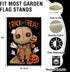 Halloween Trick or Treat Sam Small Decorative Garden Flag, Spooky Ghost Jack O Lantern Pumpkin Black Yard Lawn Outside Decor, Funny Holiday Burlap...