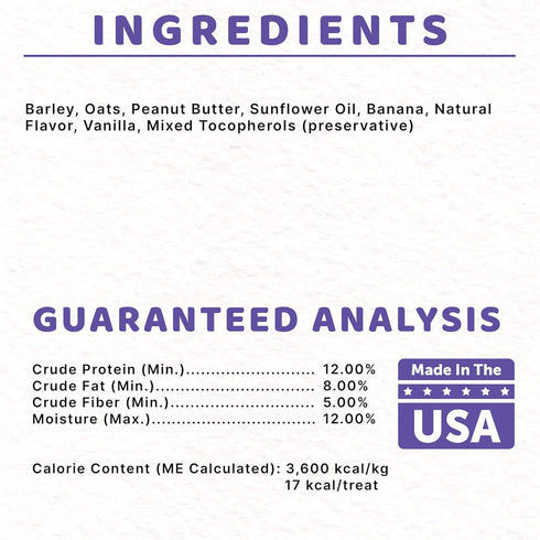 Halo Plant-Based Dog Treats with Peanut Butter and Banana, Vegan Dog Treat Pouch, 8oz bag...