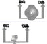 D&F 1'' inch Aluminum Standard Ball Mount Clamp for Underwater Light Arm System...