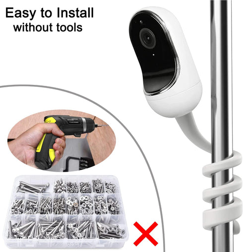 Safer Baby Monitor Mount for Owlet Duo, Owlet Cam Baby Monitor, Flexible Twist Mount...