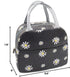 Sonuimy Insulated Lunch Bag Women, Reusable Cute Tote Lunch Box for Adult & Men, Leakproof Cooler Lunch Bags for Work Office Travel Picnic (Black ...