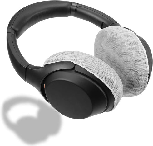 200 Pieces Sanitary Headphone Ear Cover Disposable Non-Woven Earpad Covers Headphone Covers for Most On Ear Headphones (White, M, 8 cm/ 3.1 Inch)...