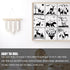 9 Pcs Large Deer Stencils for Painting - Reusable Forest Mountain Tree Deer Head Stencils Painting Templates for Scrapbooking Drawing Wood Wall Ca...