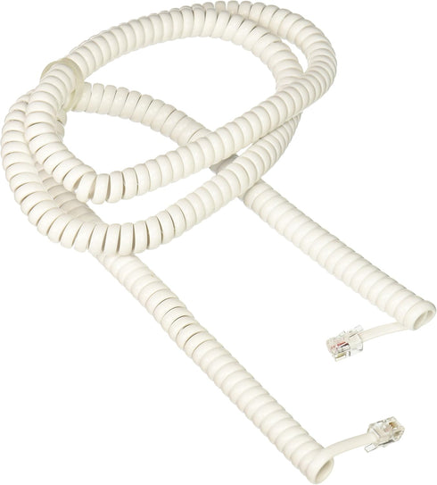 RCA 25 feet Handset Coil Cord, White (TP282W)...