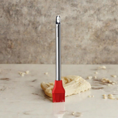 Cuisinox Heat-Resistant Non-Stick Silicone Cooking Utensil for Baking and Cooking, Red 10" Pastry Brush...