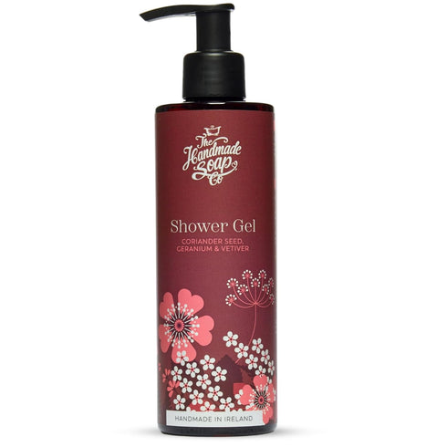 The Handmade Soap Company Shower Gel, Coriander Seed, Geranium, & Vetiver Body Wash, Liquid Bath Soap, Moisturizing Body Wash, Cruelty Free & Vega...