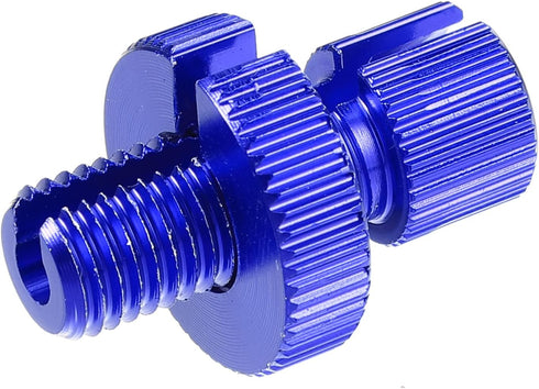 X AUTOHAUX 4 Pcs M10 Brake Clutch Cable Line Adjuster Screw Adjusting Bolt with Slotted for Motorcycle Bike Scooter Aluminum Alloy Blue Green...