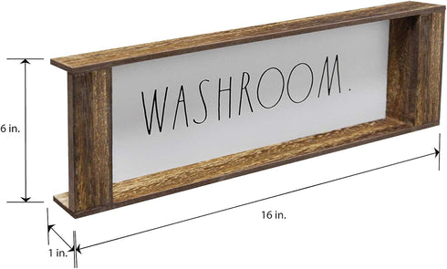 Rae Dunn Toilet Tank Tray - Decorative Wooden Over Toilet Bathroom Organizer Tray - Toilet Tank Topper for Storage and Organization of Toilet Pape...