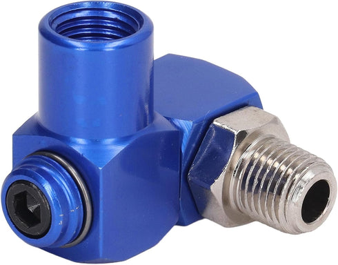 Pneumatic Tool Adapter, 4Pcs 360 Degree Air Hose Connector 1/4in NPT Swiveling Air Fitting Hose Connector Pneumatic Tool Adapter 150PSI Air, Fitti...