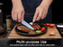 WELLSTAR Utility Knife, 4 Inch Serrated Paring Knife with Super Sharp Rainbow High Carbon Stainless Steel Blade for Fruit Vegetable Cutting Peelin...