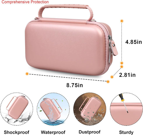 4K Digital Camera Carrying Case for Femivo/VETEK/IWEUKJLO/VJIANGER/WIKICO/Saneen/OIEXI 4K 48MP Vlogging Camera, Travel Compact Camera Storage Cove...