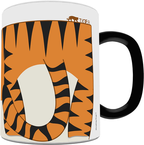 Morphing Mugs Cartoon Tiger - One 11 oz Color Changing Heat Sensitive Ceramic Mug – Image Revealed When HOT Liquid Is Added!...