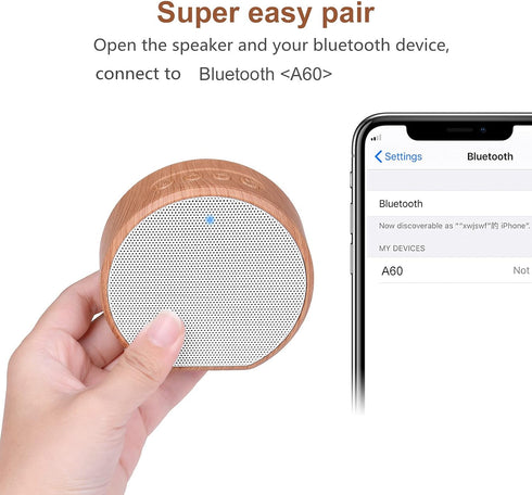 Wireless Speakers, Portable Bluetooth Speaker with IPX4 Waterproof, Perfect Small Size, HD Sound, Wireless Bluetooth Speaker for Home Office Books...