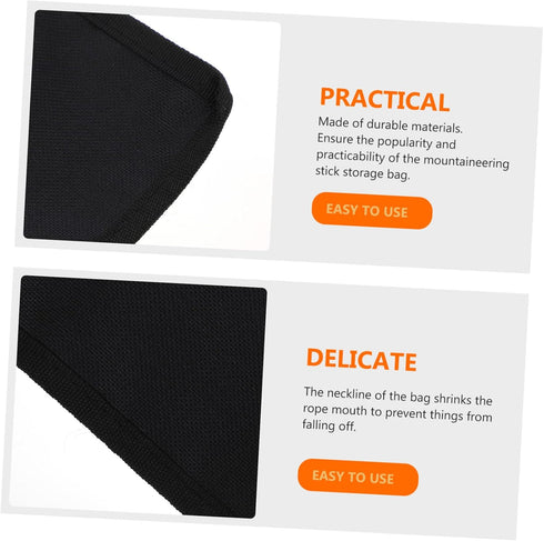 Hiking Pole Bag 2pcs Storage Tote Climbing Stick Bag Hiking Accessories Hiking Pole Holders Storage Bag Carrying Bag Hiking Poles Holder Trekking ...