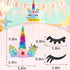 Unicorn Cake Topper Handmade Rainbow Horn Unicorn Cake Topper Happy Birthday Party Decoration Supplies Magic Reusable Cake Toppers with Eyelashes ...