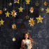 Decor365 Gold Star Garland Hanging Twinkle Little Star Decorations Glittery Gold Party Supplies for Baby Shower Birthday New Year Eve Bridal Gradu...