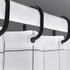 Black Shower Curtain Hooks, 24pcs Plastic Shower Curtain Rings, C Rings Hook Hanger for Bathroom Shower Window Rod...