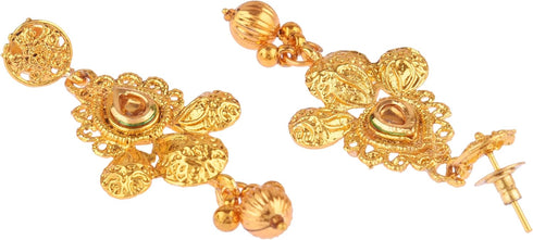 Efulgenz Indian Bollywood Traditional Crystal Kundan Choker Necklace Earrings Maang Tikka Wedding Bridal Jewelry Set For Women...