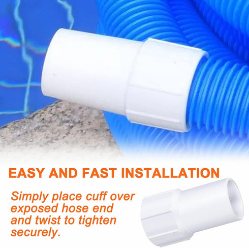 1-1/2" Pool Hose Cuff, Upgraded Swimming Pool Vacuum Hose Cuff, Hose Threaded Replacement Cuff Repair Hose Ends Connect Vacuum Head to the Vacuum ...