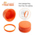 Glass Media Bottle 1000ml Round Storage Bottles 3.3 Borosilicate Glass Regent Bottles with PP GL45 Screw Cap 1 Piece...