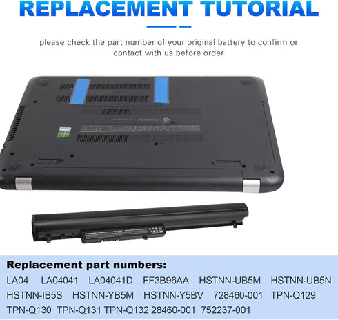Spare 776622-001 Battery for HP LA04 15-f387WM 15-f271WM 15-f272wm 15-f233wm 15-f211wm 15-f039wm 15-f010wm 15-f009wm 15-f010dx 15-f033wm 15-f305dx...
