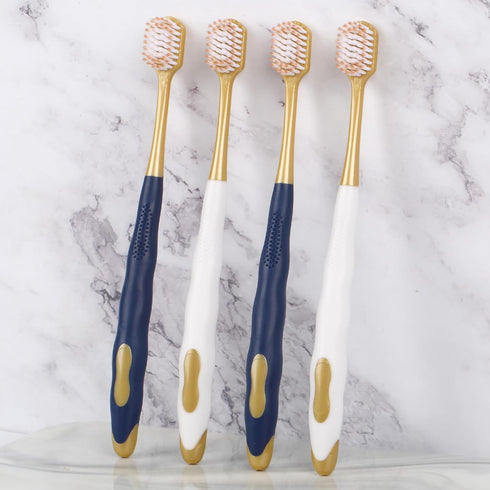 Adult Wide Head Soft Hair Toothbrush, Manual Toothbrush, Excellent Cleaning Effect for Large Head, Ultra Soft Brush Thread Can Effectively Clean S...