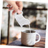 Ceramic Cartoon Milk Jug White Pitcher Rabbit Creamer Dispenser Mini Creamer Pitcher Tea Pot Ceramic Mini Rabbit Creamer with Handle Mini Syrup Pi...