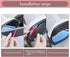 2 PCS Car Rearview Mirror Rain Brow, 6.85" x 2.28" Self-adhesive PVC Carbon Fiber Pattern Side Mirror Rain Shine Shield, Multifunctional Accessori...