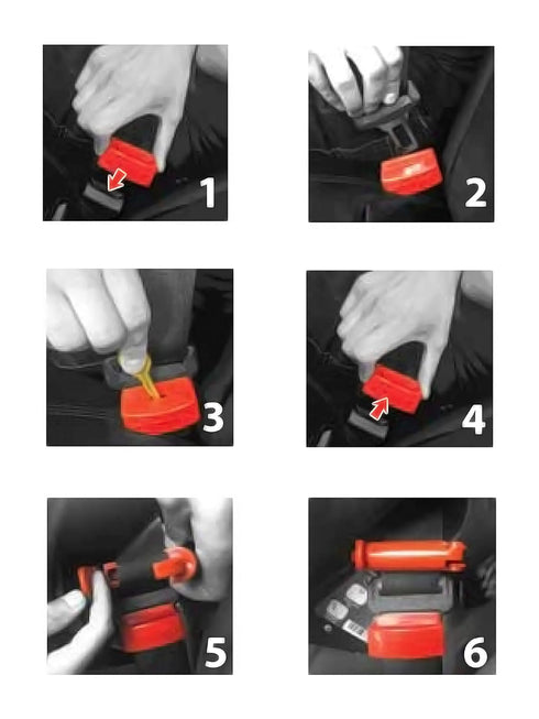 Safety Buckle Pro Seatbelt Lock and Seat Belt Clips - Keep Children in Car Seat Locked and Tight – Stop Kids with Special Needs from Unbuckle - St...